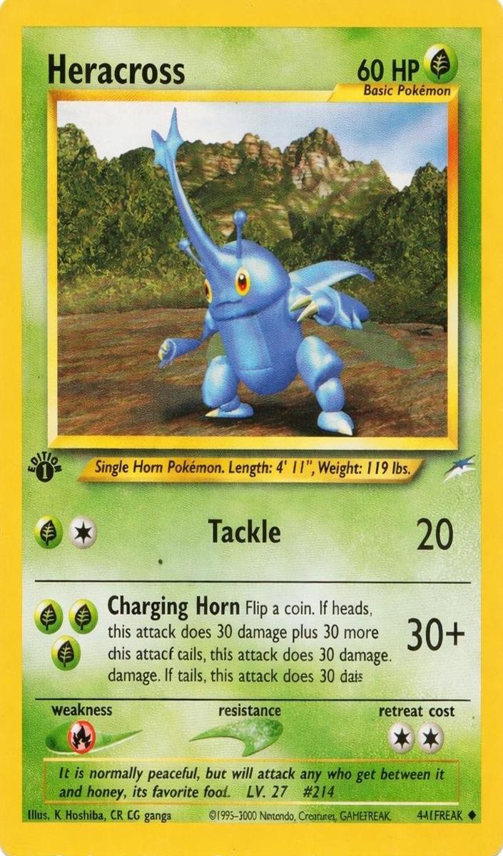 2002 Pokemon Neo Destiny 1st Edition Heracross #41 PSA 10