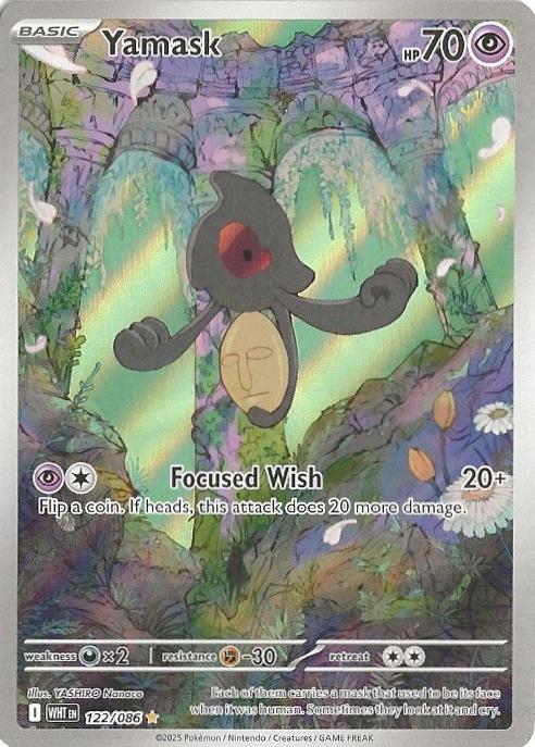 2025 Pokemon Scarlet & Violet White Flare Yamask #122