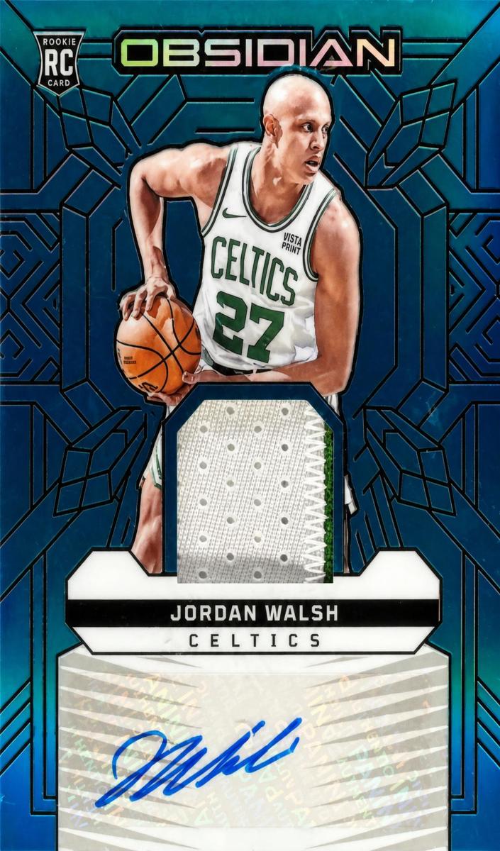 2023 Panini Obsidian Basketball Electric Etch Blue Flood FOTL Jordan Walsh #RJI-WLH