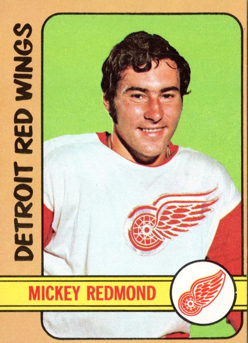 1972 O-Pee-Chee Hockey Mickey Redmond #99 PSA 8