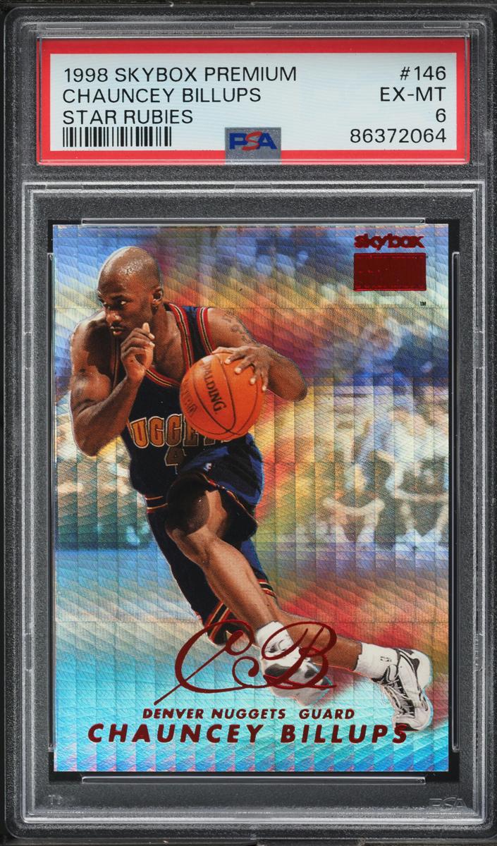 1998 Skybox Premium Basketball Star Rubies Chauncey Billups #146 PSA 7