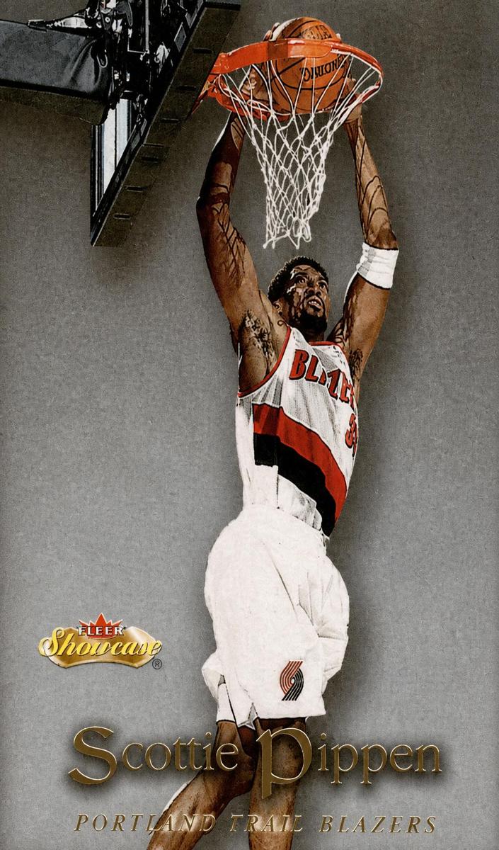 2000 Fleer Showcase Basketball Scottie Pippen #60