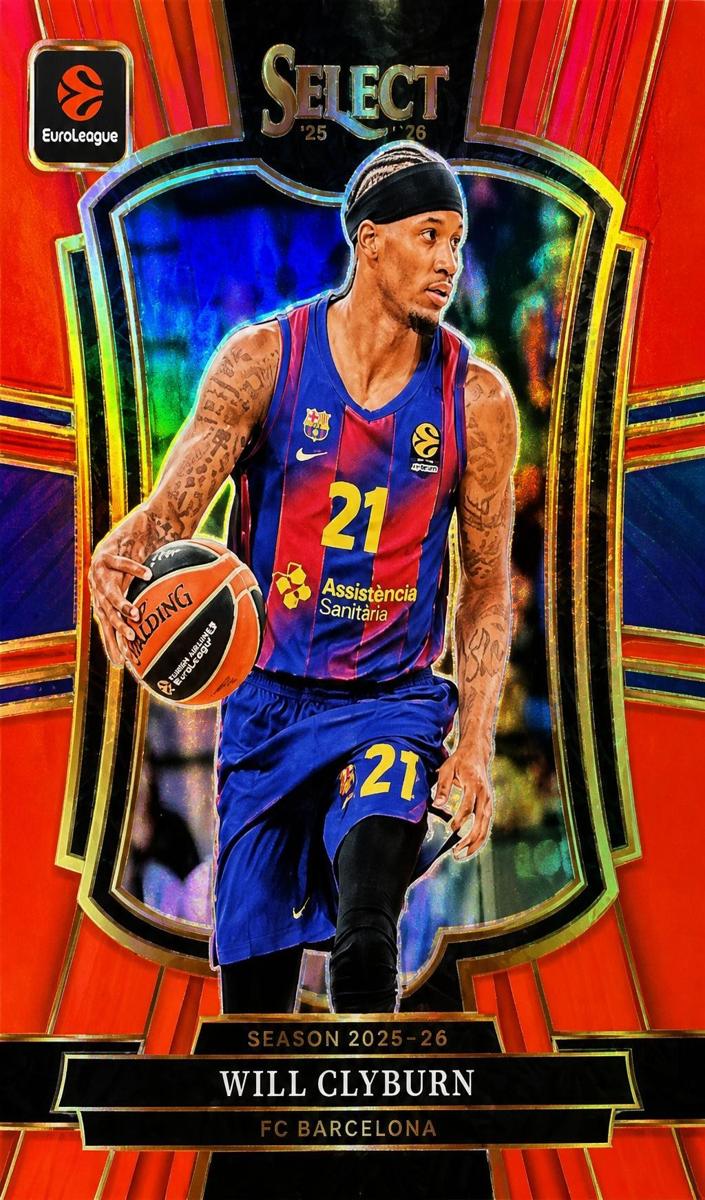 2025 Panini Select EuroLeague Basketball Red Will Clyburn #193