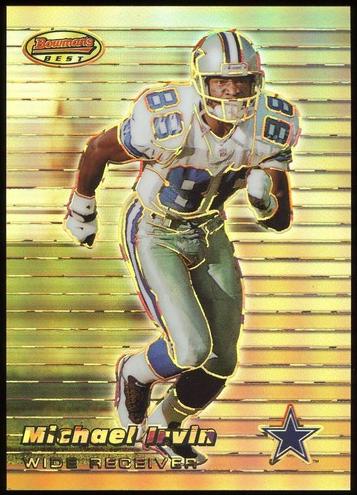 1999 Bowman's Best Football Atomic Refractor Michael Irvin #72