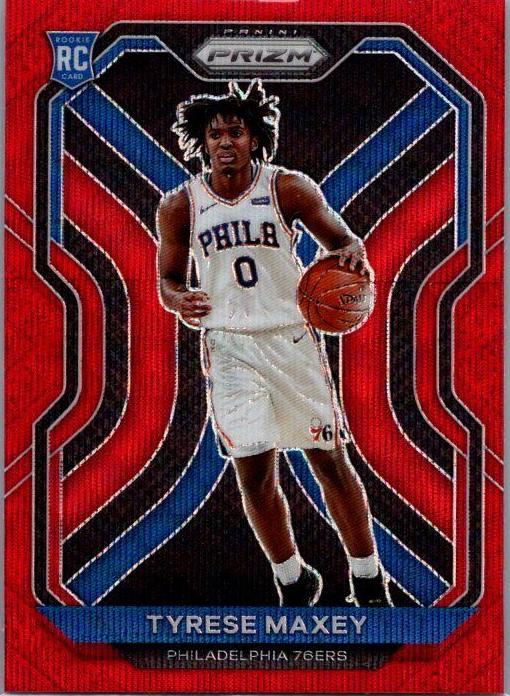 2020 Panini Prizm Basketball Ruby Wave Tyrese Maxey #256