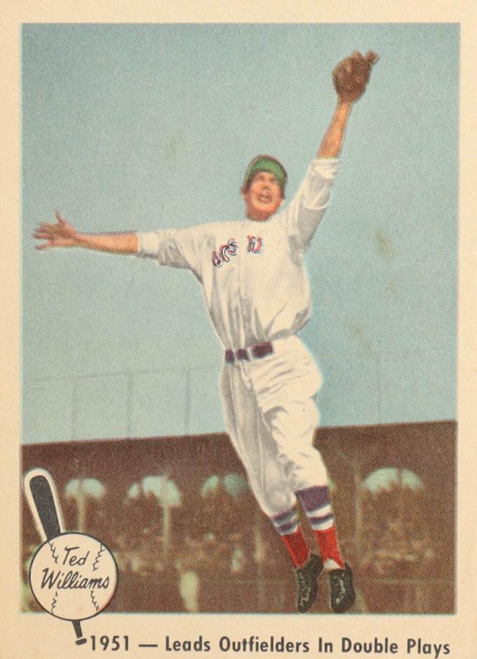 1959 Fleer Baseball Double Play Lead Ted Williams #43