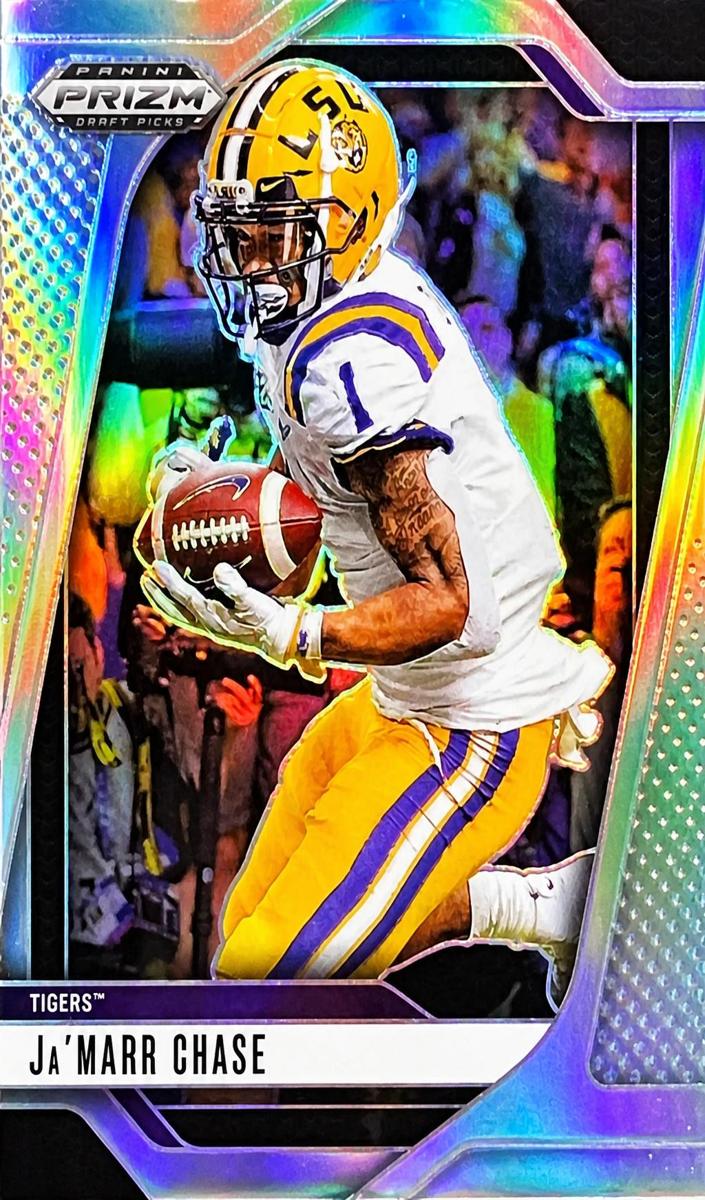 2025 Panini Prizm Draft Picks Football Silver Ja'Marr Chase #180 PSA 10