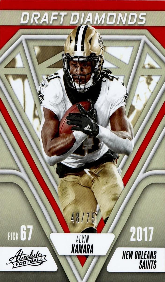 2023 Panini Absolute Football Spectrum Orange Alvin Kamara #DD-6