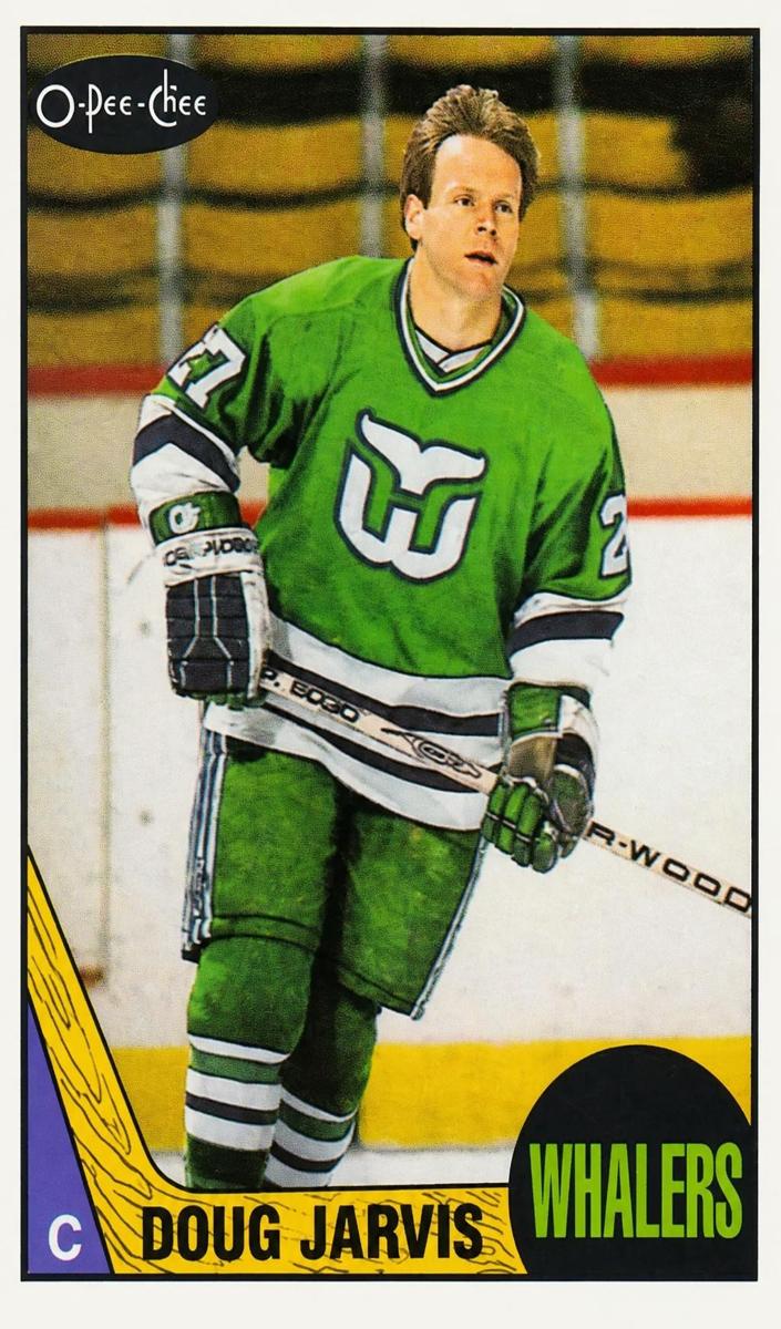 1987 O-Pee-Chee Hockey Doug Jarvis #95 PSA 9