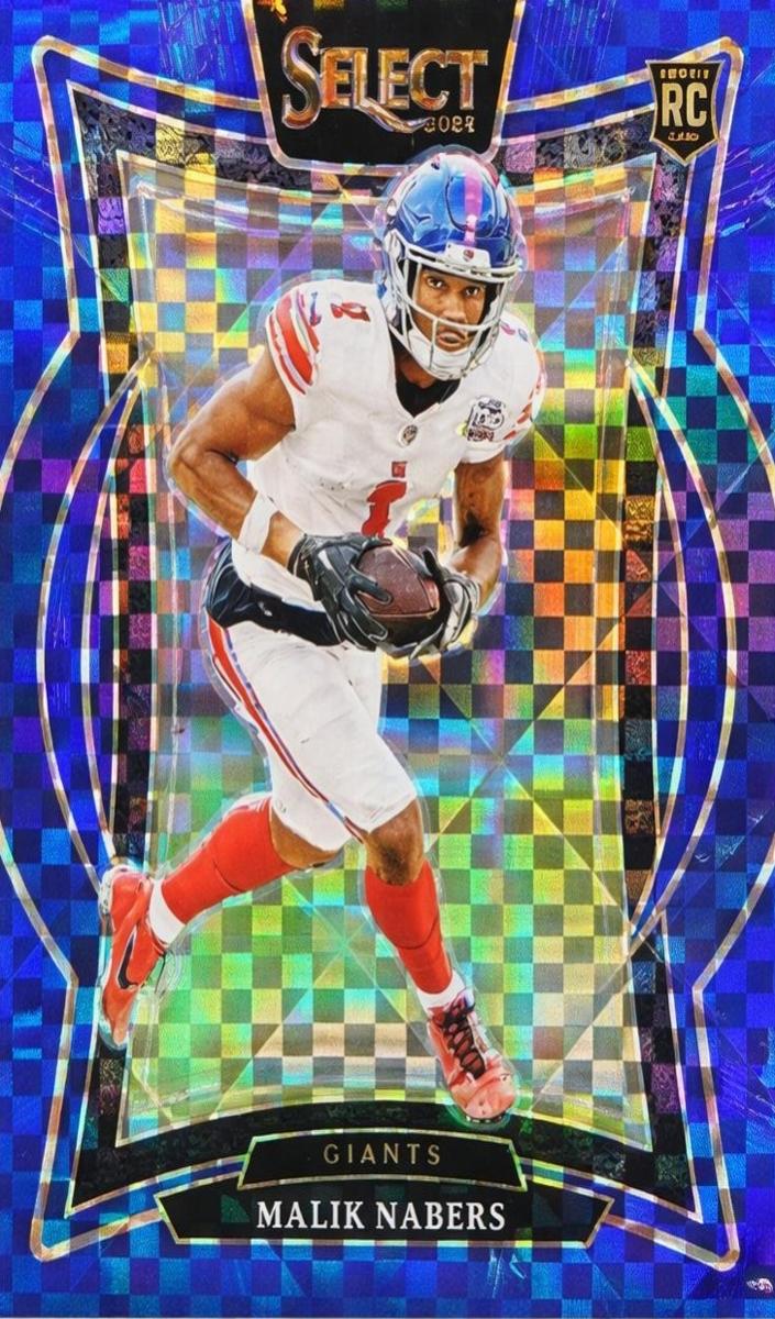 2024 Panini Select Football Blue Malik Nabers #29