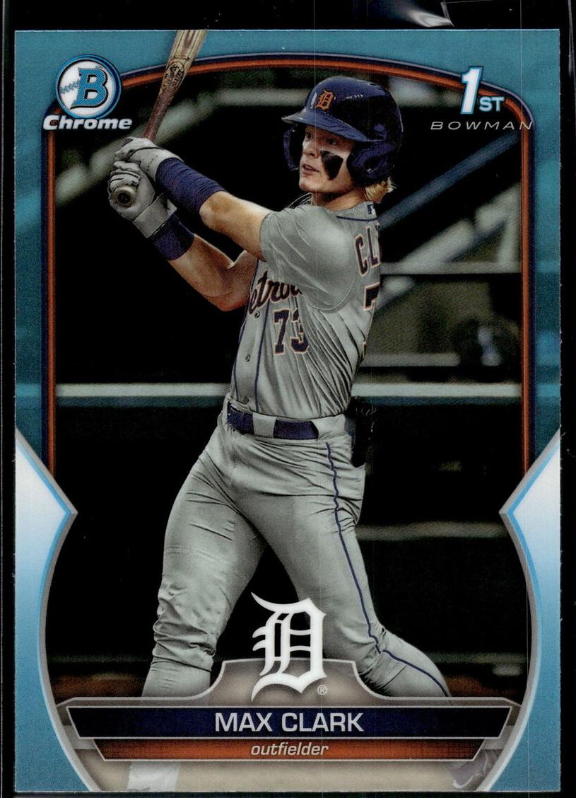 2023 Bowman Draft Chrome Baseball Sky Blue Max Clark #BDC-76 PSA 10
