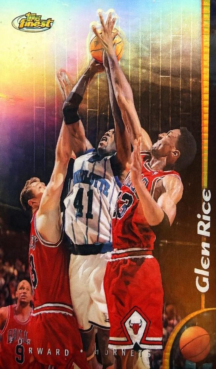1998 Topps Finest Basketball Refractor Glen Rice #217