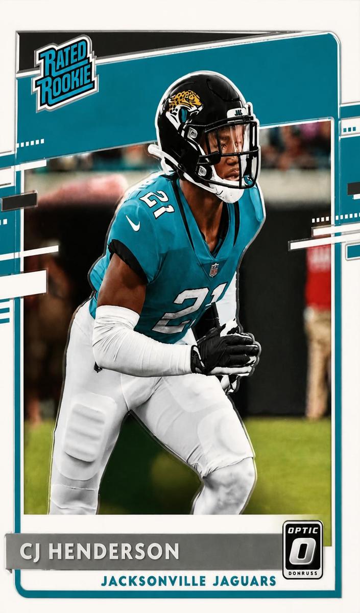 2020 Donruss Optic Football CJ Henderson #198 PSA 9