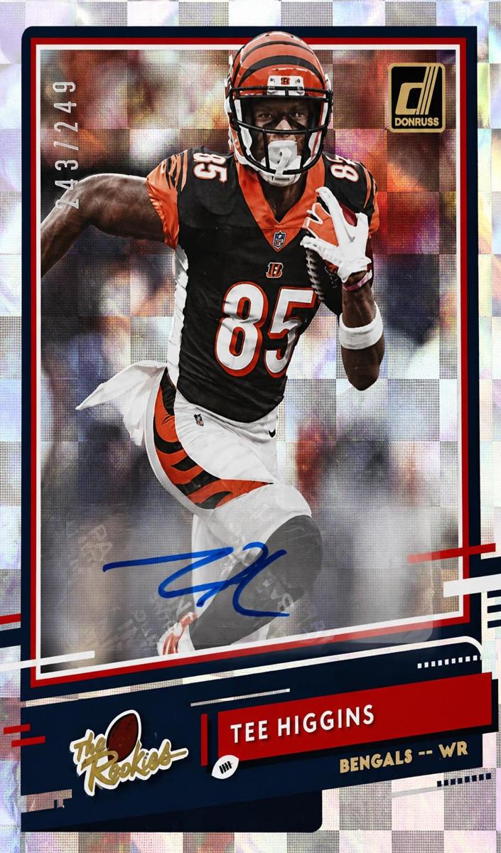 2020 Panini Donruss Football Tee Higgins #TR-TH PSA 9