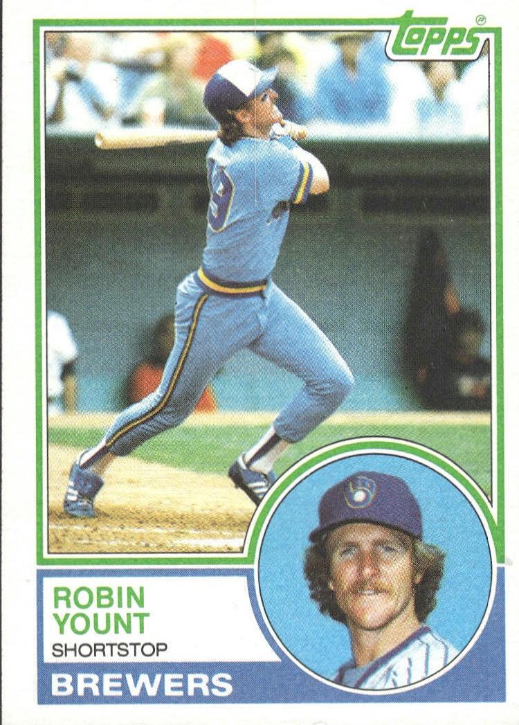 1983 Topps Baseball Robin Yount #350 PSA 9
