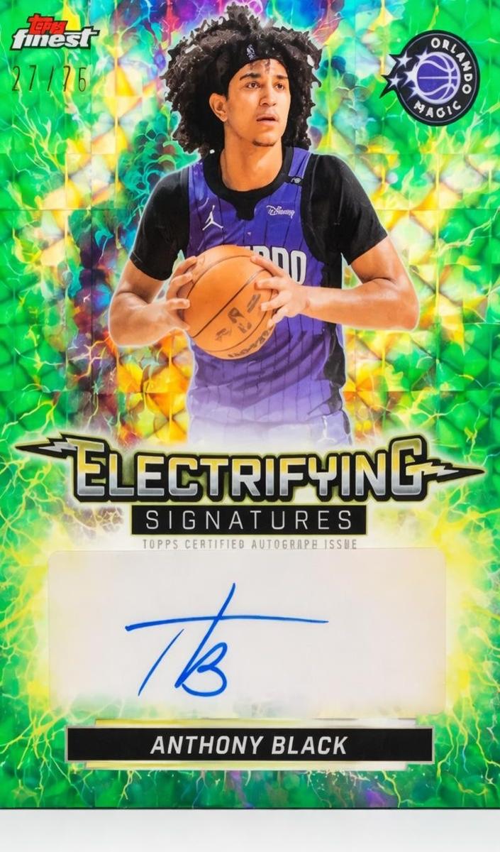 2025 Topps Finest Basketball Green Geometric Refractor Anthony Black #ESG-AL