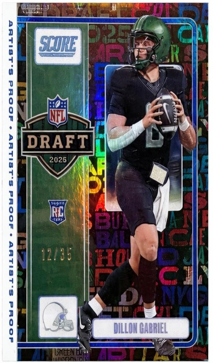 2025 Panini Score Football Artist's Proof Dillon Gabriel #17