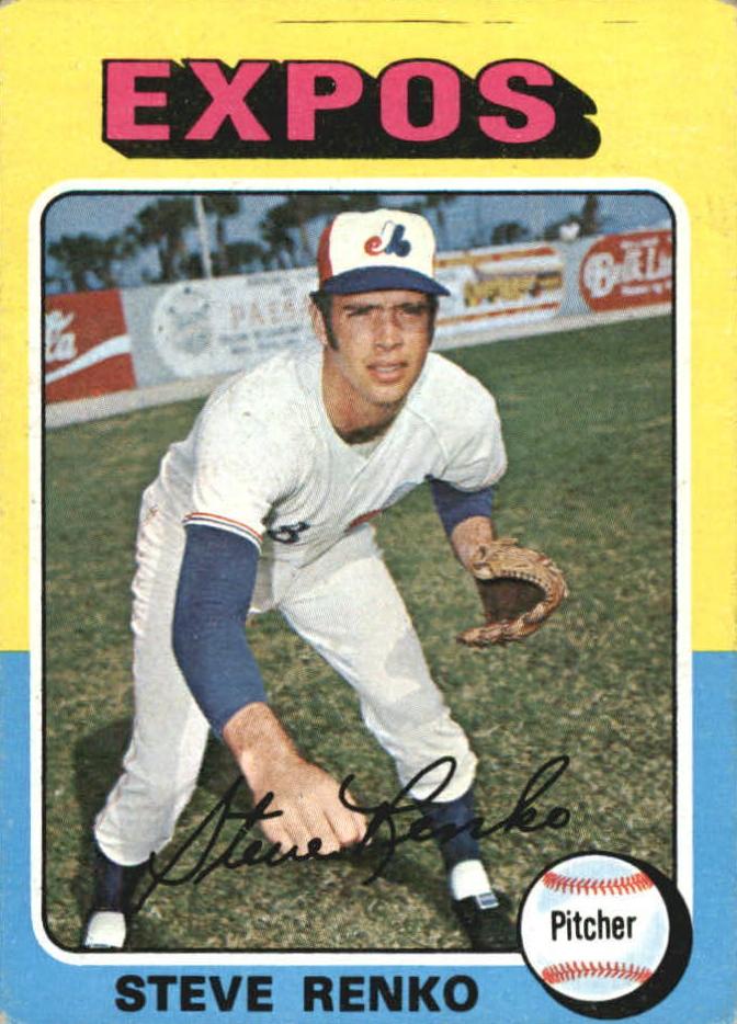 1975 Topps Mini Baseball Steve Renko #34 PSA 8.5