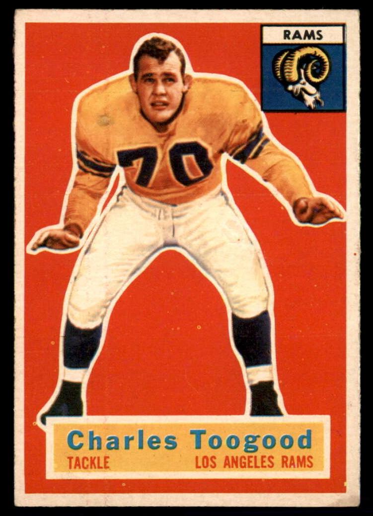 1956 Topps Football Charley Toogood #54 PSA 6.5