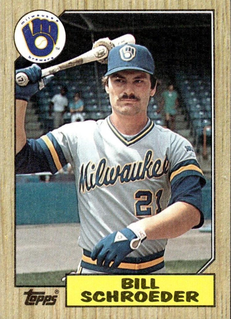 1987 Topps Baseball Bill Schroeder #302 PSA 10