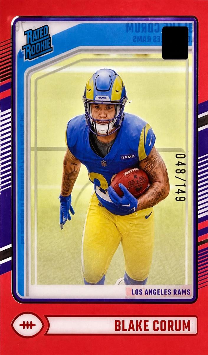 2024 Panini Clearly Donruss Football Red Blake Corum #76