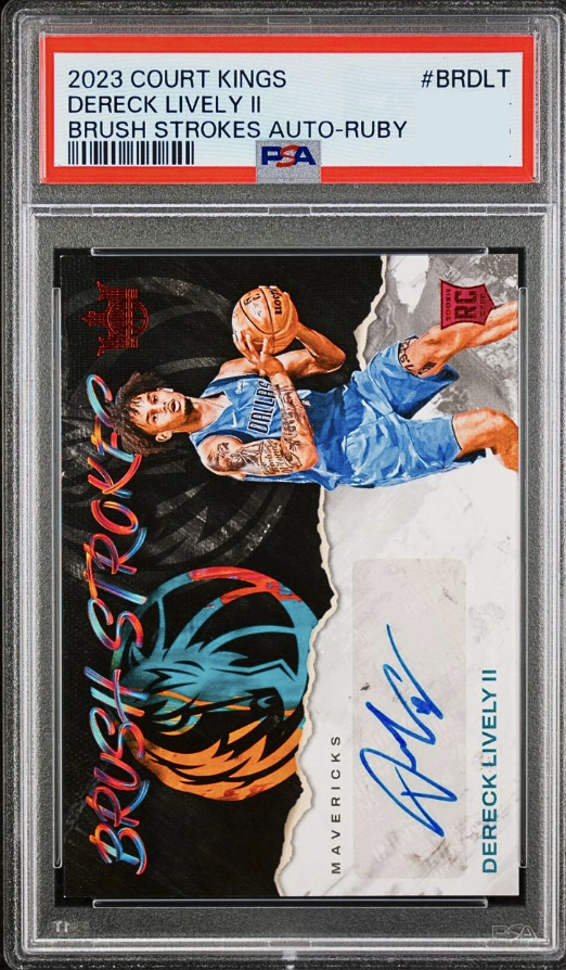 2023 Panini Court Kings Basketball Ruby Dereck Lively II #BR-DLT PSA 8