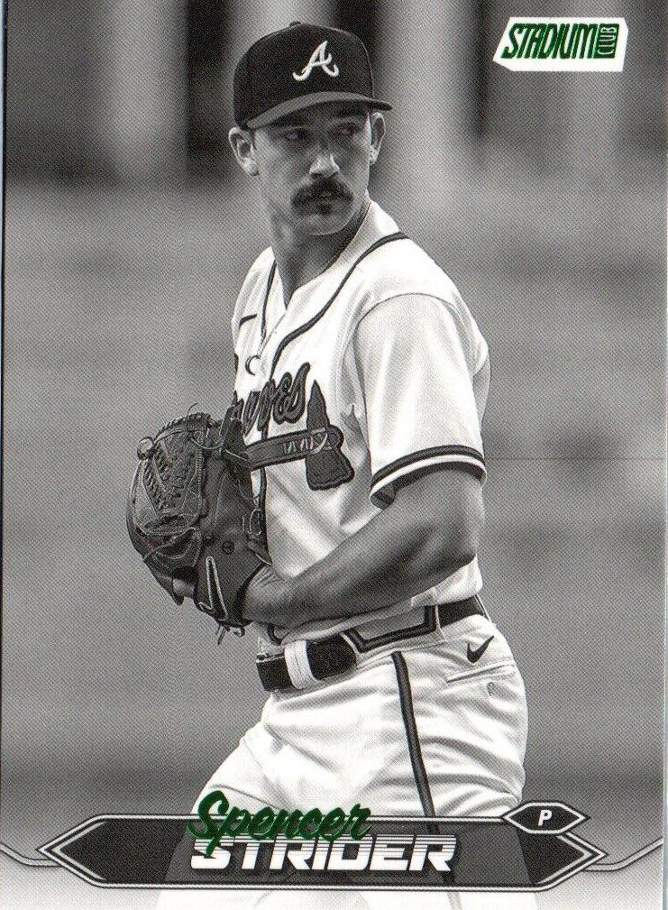 2024 Topps Stadium Club Baseball Black And White Spencer Strider #25