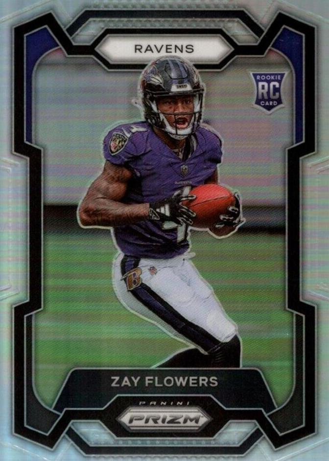 2023 Panini Prizm Football Silver Zay Flowers #307