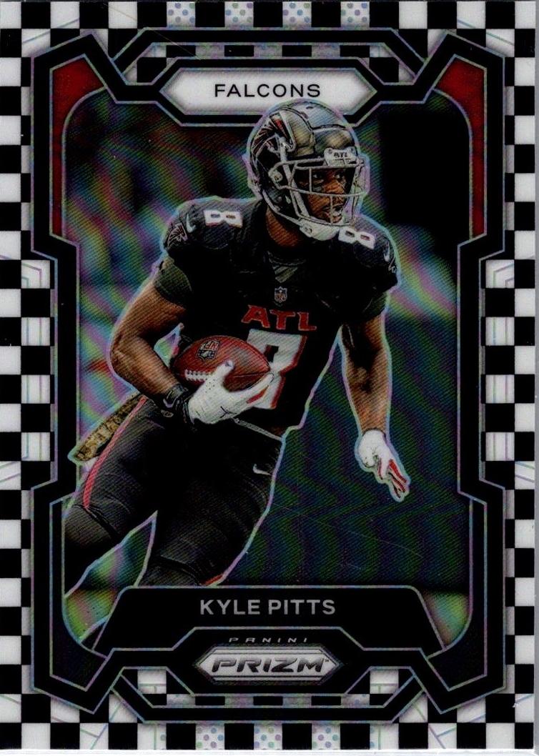 2023 Panini Prizm Football Black and White Checker Kyle Pitts #11