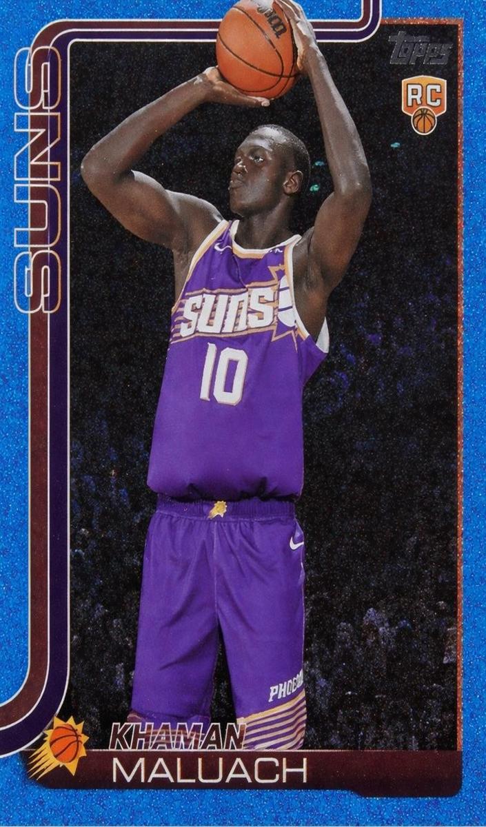 2025 Topps Basketball Blue Sandglitter Khaman Maluach #210