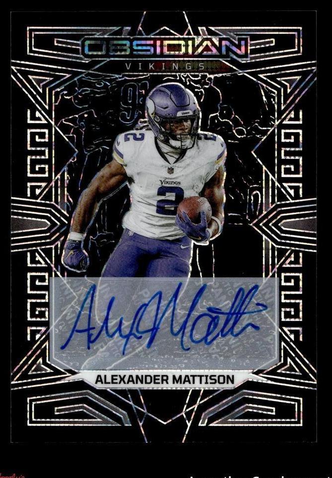 2023 Panini Obsidian Football Asia Alexander Mattison #62