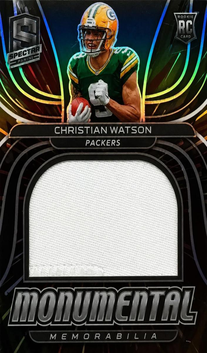 2022 Panini Spectra Football Hyper Christian Watson #MME-CWA