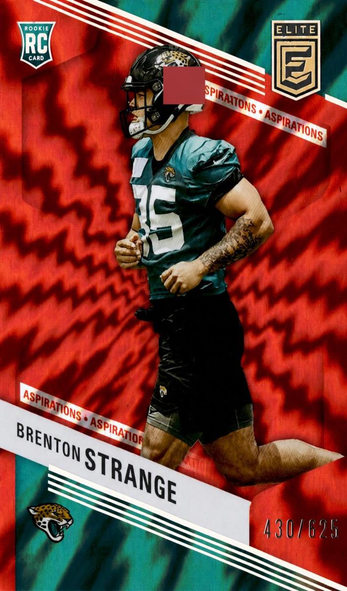 2023 Donruss Elite Football Aspirations Shimmer Brenton Strange #106 PSA 10