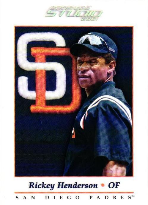 2001 Donruss Studio Baseball Rickey Henderson #110