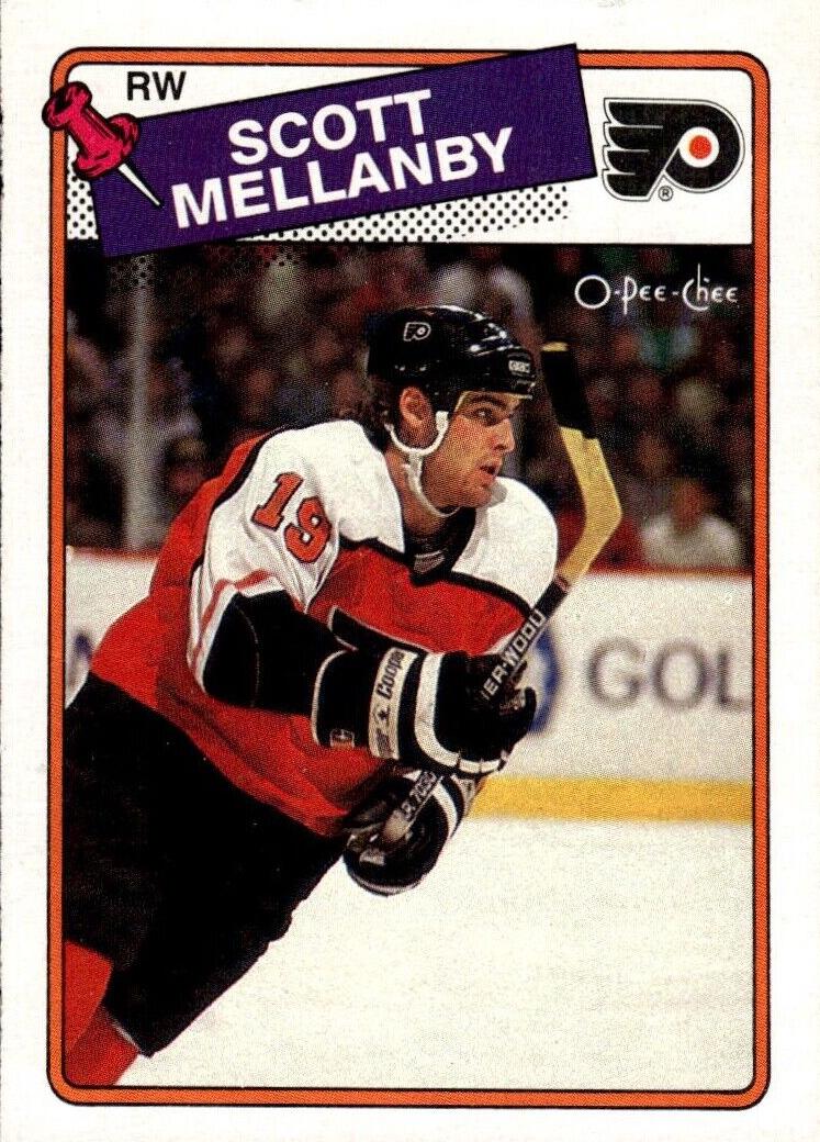 1988 O-Pee-Chee Hockey Scott Mellanby #21 PSA 9