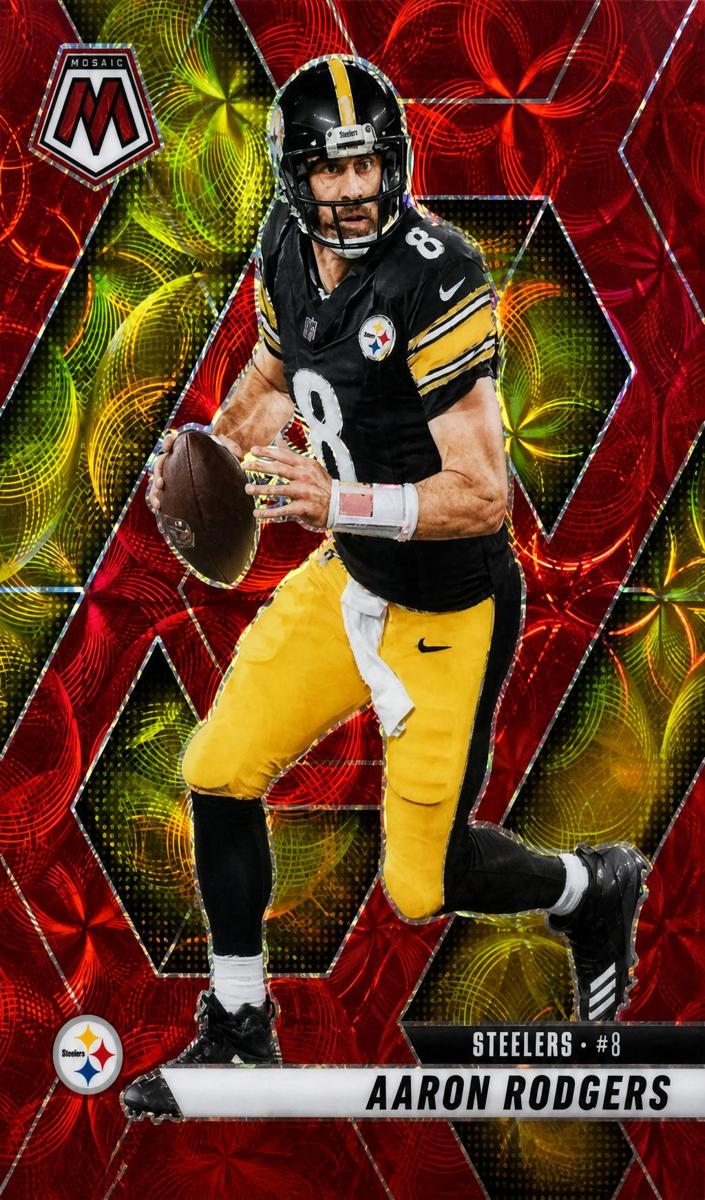 2025 Panini Mosaic Football Red Scope Aaron Rodgers #243