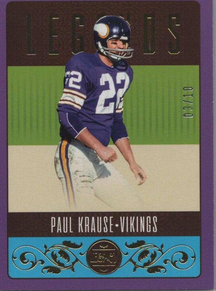 2023 Panini Legacy Football Violet Paul Krause #137
