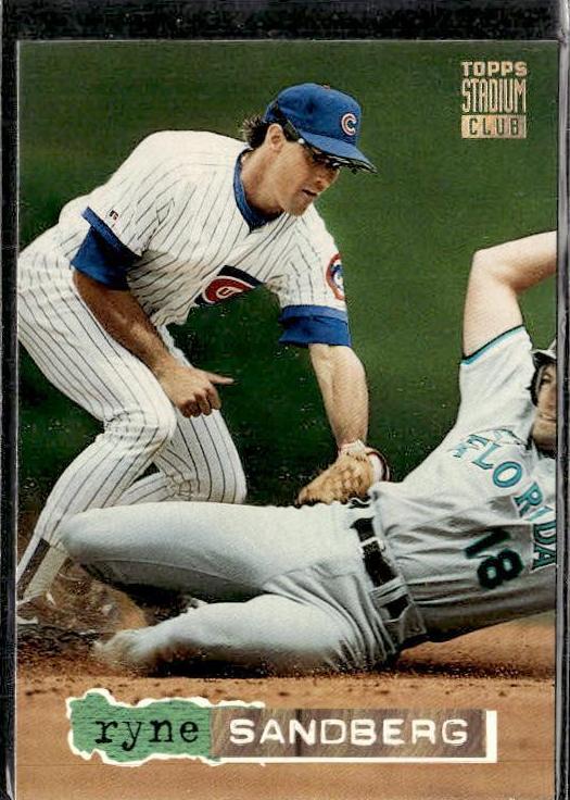 1994 Topps Stadium Club Baseball Golden Rainbow Ryne Sandberg #397 PSA 9
