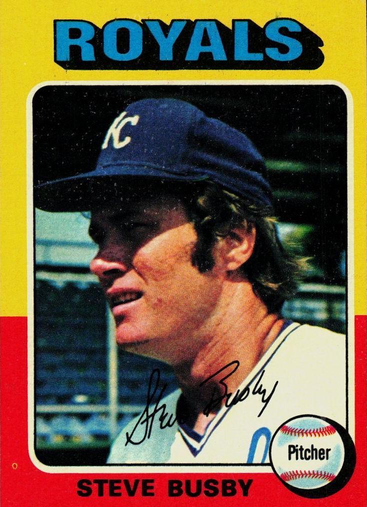 1975 Topps Mini Baseball Steve Busby #120 PSA 8
