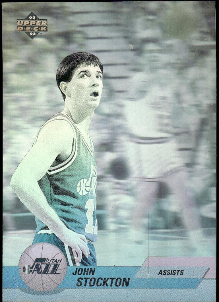 1992 Upper Deck Basketball John Stockton #AW8 PSA 9
