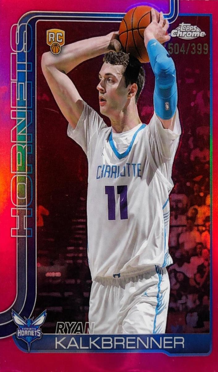 2025 Topps Chrome Basketball Magenta Refractor Ryan Kalkbrenner #284 PSA 10