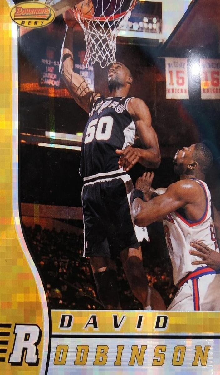 1996 Bowman's Best Basketball Atomic Refractor David Robinson #69
