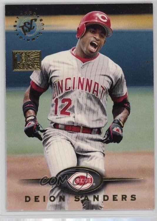 1995 Topps Stadium Club Baseball Deion Sanders #122