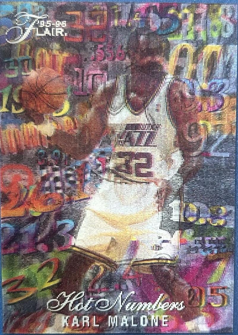 1995 Flair Basketball Karl Malone #7 PSA 10