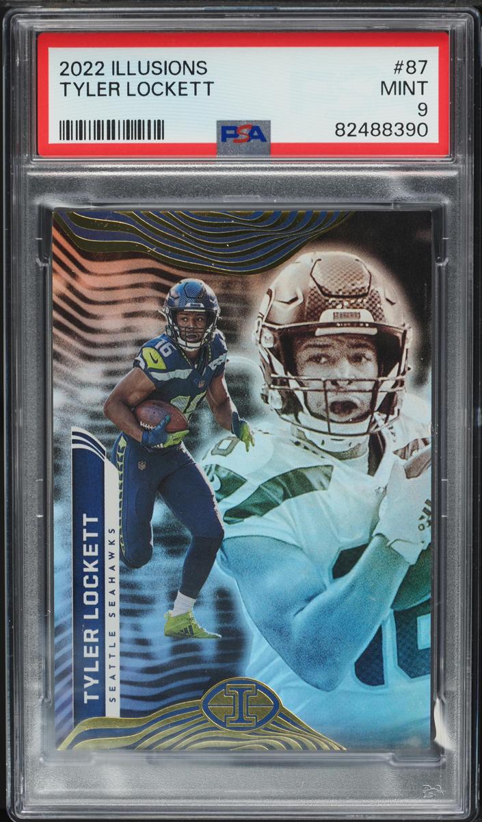2022 Panini Illusions Football Tyler Lockett #87 PSA 9