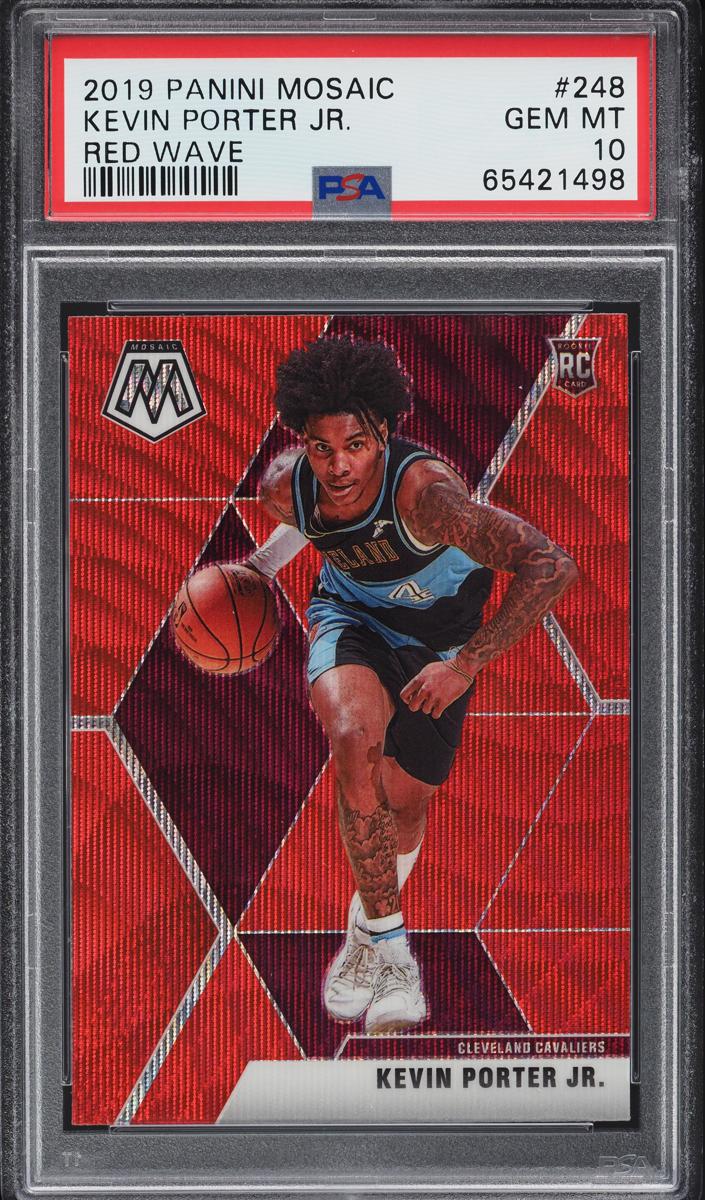 2019 Panini Mosaic Basketball Red Wave Kevin Porter Jr. #248 PSA 9