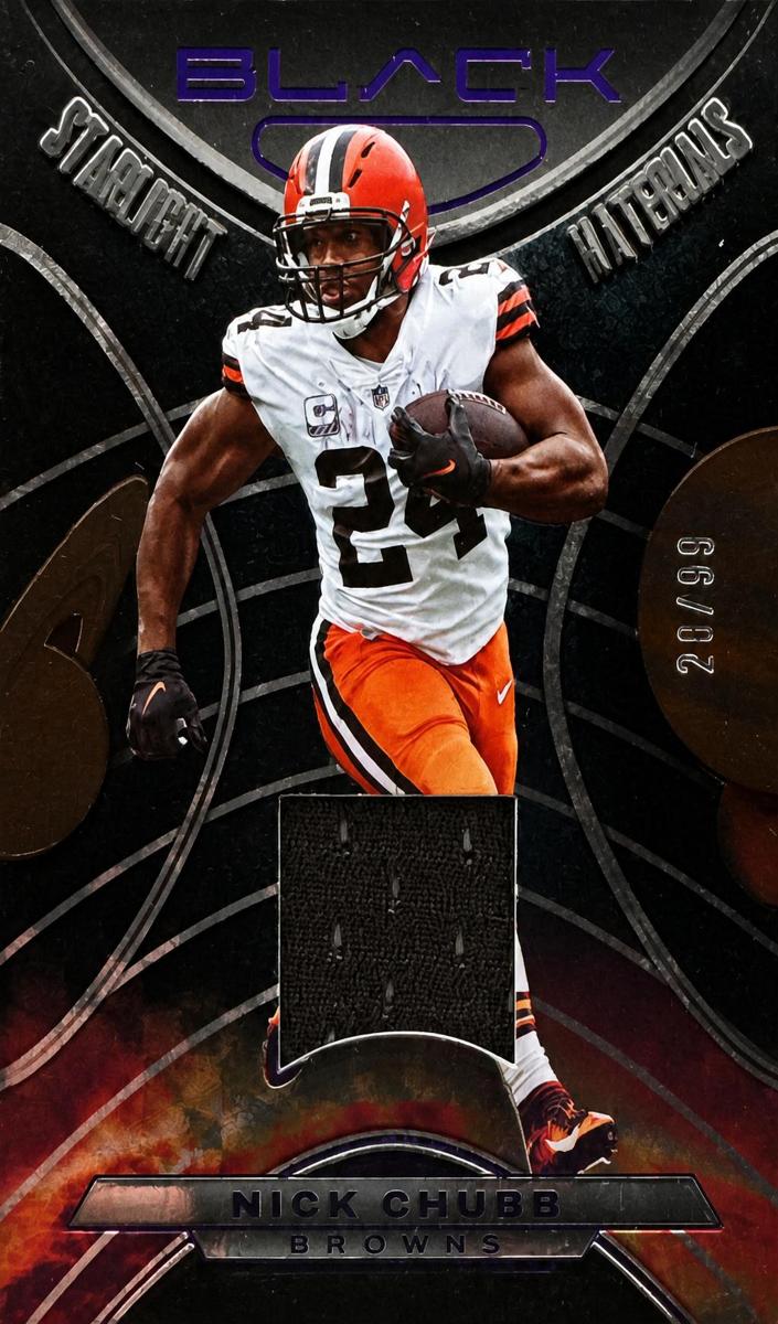 2023 Panini Black Football Royal Nick Chubb #SM-NC