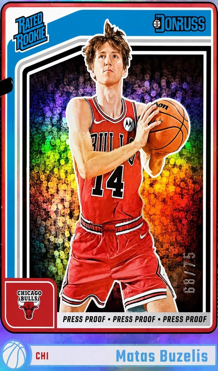 2024 Panini Donruss Basketball Press Proof Silver Die-Cut Matas Buzelis #240