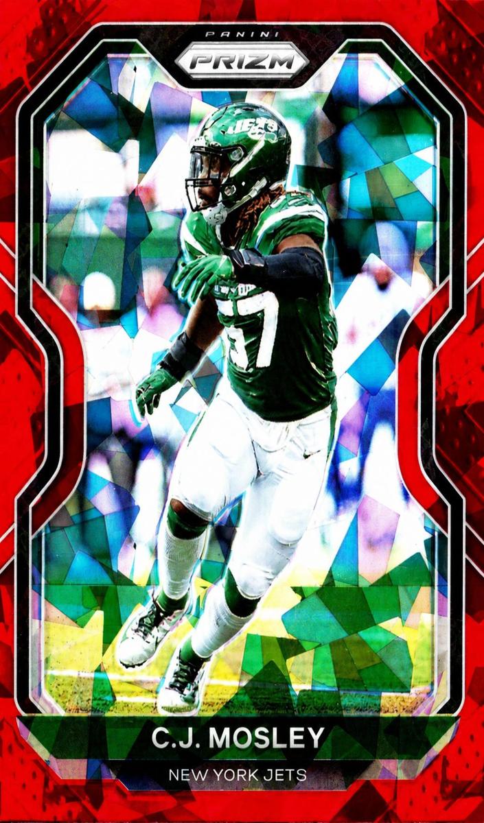 2020 Panini Prizm Football Red Ice Prizm C.J. Mosley #34