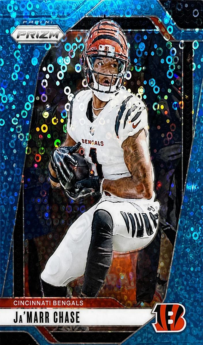 2024 Panini Prizm Football No Huddle Blue Ja'Marr Chase #57 PSA 9
